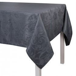 Tissu sur mesure Tivoli Gris Flanelle pur lin laize 180cm, Le Jacquard Français