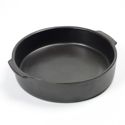 plat four, ceramique, rond, noir, qualité - plat à gratin - serax Pure