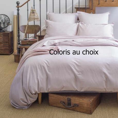linge de lit de luxe - parure de lit , haut de gamme, satin de coton, uni