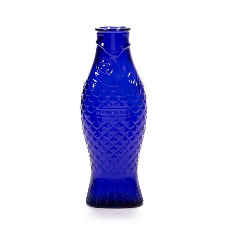 bouteille design, deco, carafe, verre, bleu - vaisselle Paola Navone