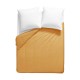 Housse de couette unie en percale de coton 90 fils/cm² Olana Safran