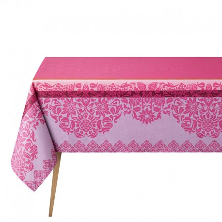 Tissu enduit Mumbai Fuchsia, laize 180cm, Le Jacquard Français