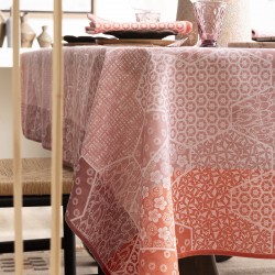 Nappe coton Wagara Cerisier, Le Jacquard Français