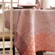 Nappe enduite sur mesure Wagara Cerisier, laize 180cm, Le Jacquard Français