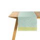 Chemin de table coton Wagara Céladon, Le Jacquard Français