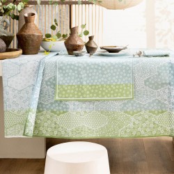 Nappe enduite Wagara Céladon, Le Jacquard Français