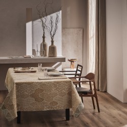 Nappe enduite Wagara Gingembre, Le Jacquard Français