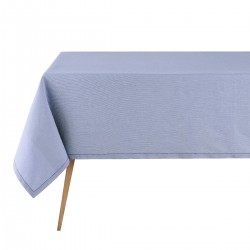 Nappe de table coton et lin Nuances Denim, Le Jacquard Français