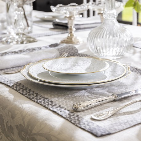 Set de table antitache pur lin Evasion Carrare, Le Jacquard Français