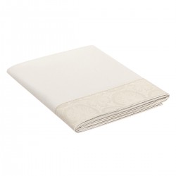 Le Jacquard Français - Drap plat percale de coton unie 80 fils/cm² Victoria Jasmin