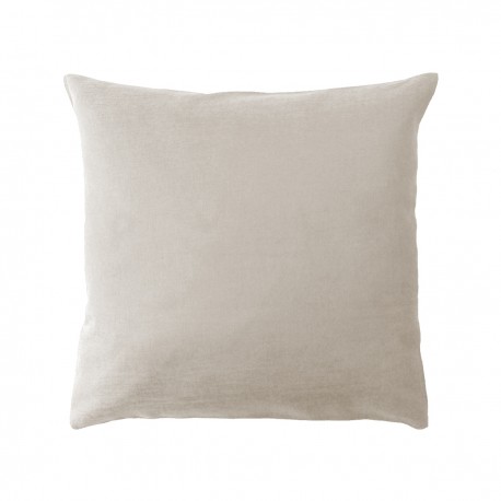 Housses de coussin jacquard coton uni Bastide Lin, Garnier-Thiébaut 