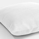 Housses de coussin jacquard coton uni Bastide Neige, Garnier-Thiébaut 