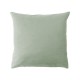 Housses de coussin jacquard coton uni Bastide Verde, Garnier-Thiébaut 