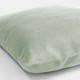 Housses de coussin jacquard coton uni Bastide Verde, Garnier-Thiébaut 