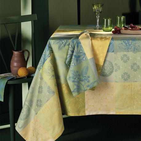 Nappe enduite sur mesure Mille Parfums Limoni laize 180cm, Garnier-Thiébaut