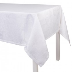 Tissu sur mesure Tivoli Blanc pur lin laize 245cm, Le Jacquard Français