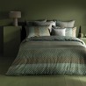 Garnier-Thiébaut - Ensemble Housse de couette + 2 Taies en percale de coton 80 fils/cm² Toronto Green