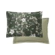 Taie d'oreiller rectangle imprimée en satin de coton 120 fils/cm² Gardenias Mousse