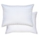 Taie d'oreiller rectangle jacquard en satin de coton 130 fils/cm² Adagio Blanc