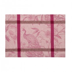 Set de table pur lin antitache A L'orangerie Magnolia, Le Jacquard Français 