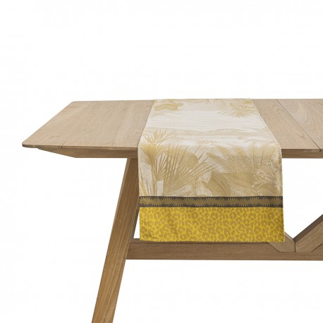 Chemin de table coton Sinharâja Fauve, Le Jacquard Français