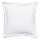 Taie d'oreiller carrée 65x65 percale de coton 80 fils/cm² Songe Nature