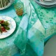 Nappe coton Mille Feuillages Turquoise, Garnier-Thiébaut