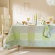 Nappe enduite sur mesure Mille Parfums Verde laize 180cm, Garnier-Thiébaut