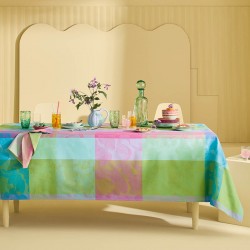 Nappe enduite sur mesure Mille Vertiges Ara, laize 155cm, Garnier-Thiébaut